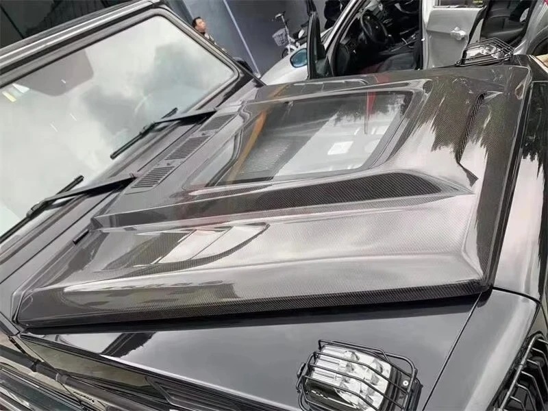 High Quality Car Engine Hood for  Class W463 G63 G65 G55 B Style Carbon Fiber Bonnet